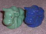 Bulls with eyes punched for holes